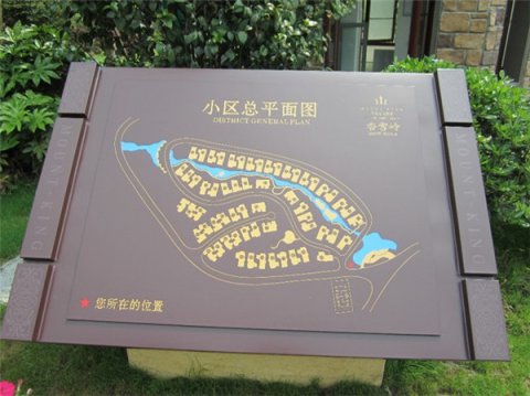 小区概况斜面标识